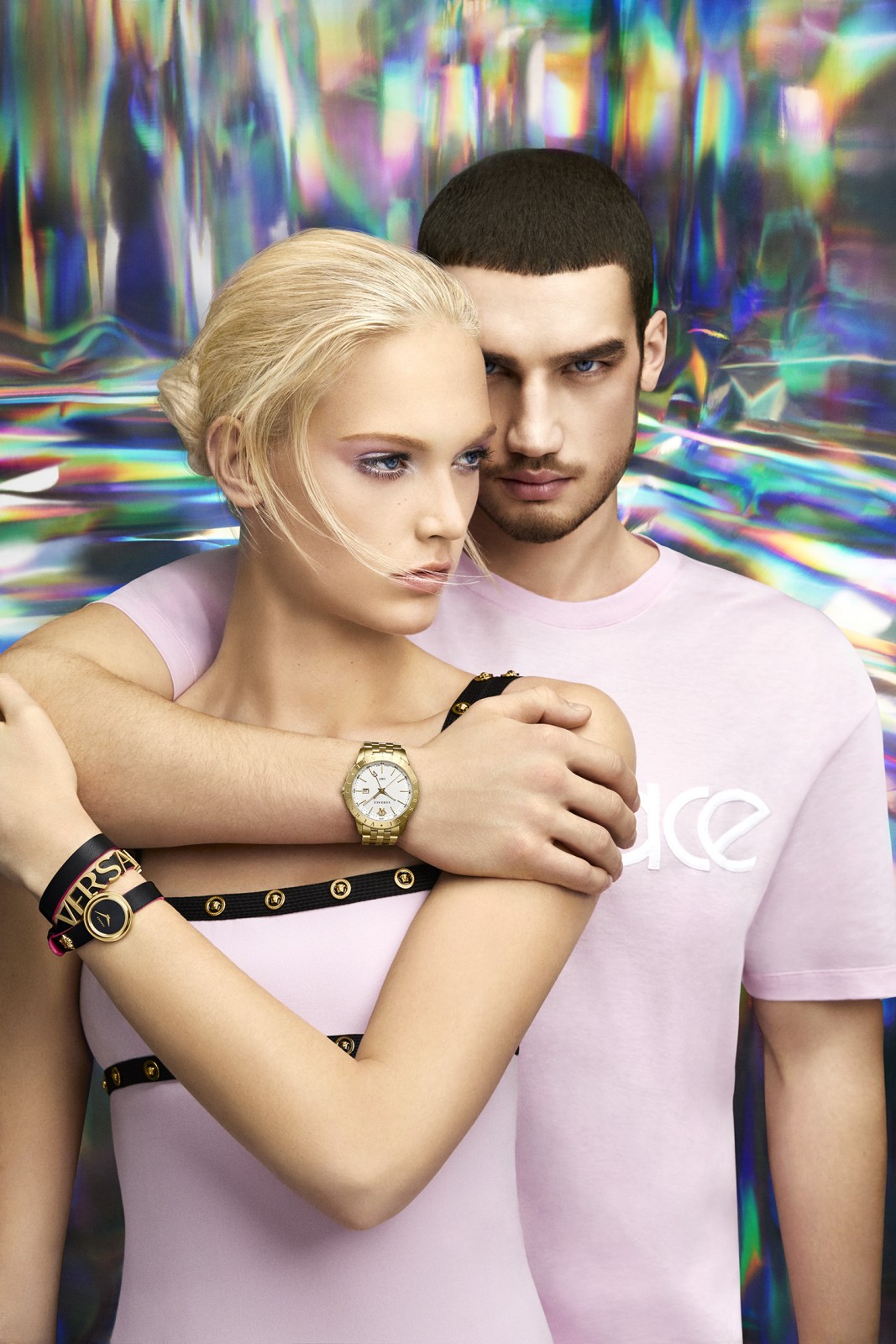 diletta ariano versace timeless watches campaign ss 18